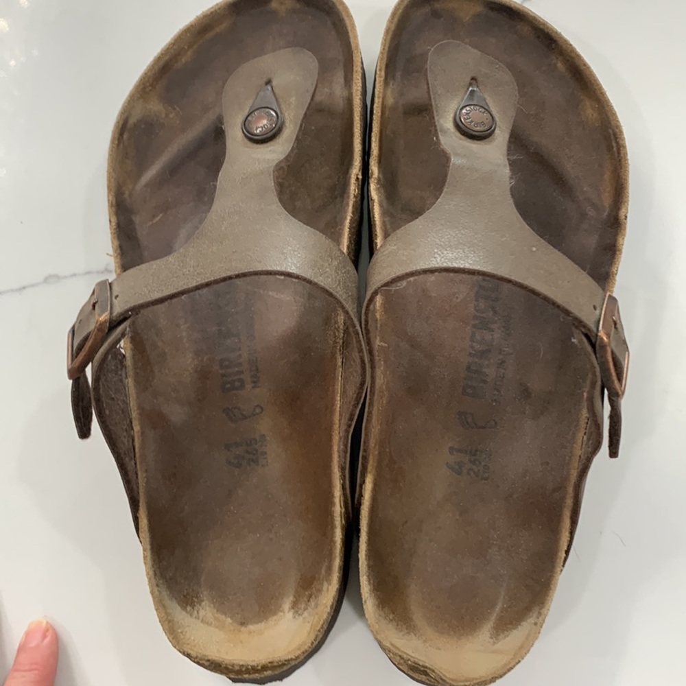 Birkenstock The Gizeh Brown Modern Thong. Size 41 - Picture 4 of 14